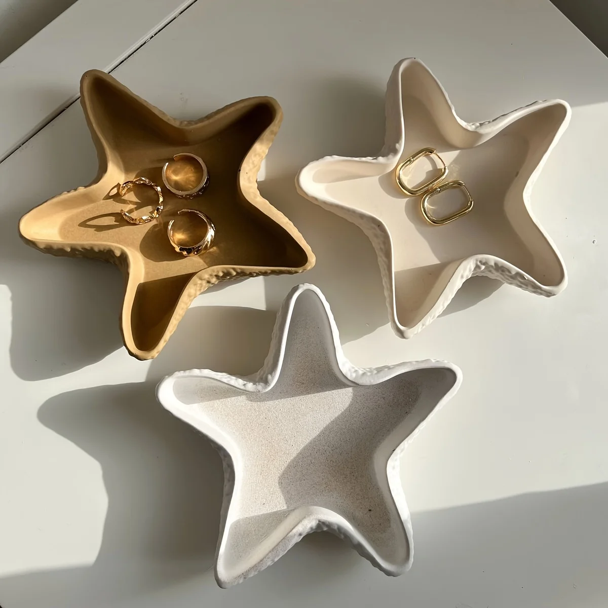 Resin silicone mold, starfish mold,  resin, gypsum, casting, irregular shaped ocean themed trays, for making and jewelry display