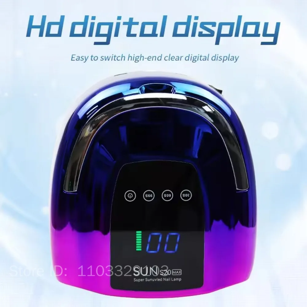 200W 48LEDs Oplaadbare UV LED Lamp voor Nagels Professionele Draadloze Nagel Curing Lamp voor Drogen Gel Polish manicure Gereedschap