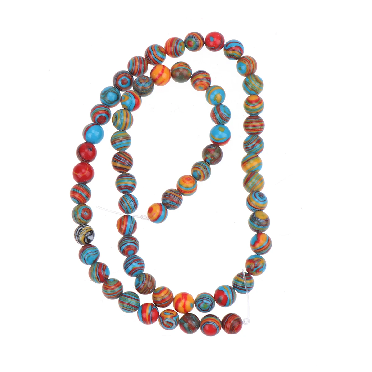 

62 Pcs Jewelry Making Bead Round Beads Colored Stone DIY Craft Creative Accessories