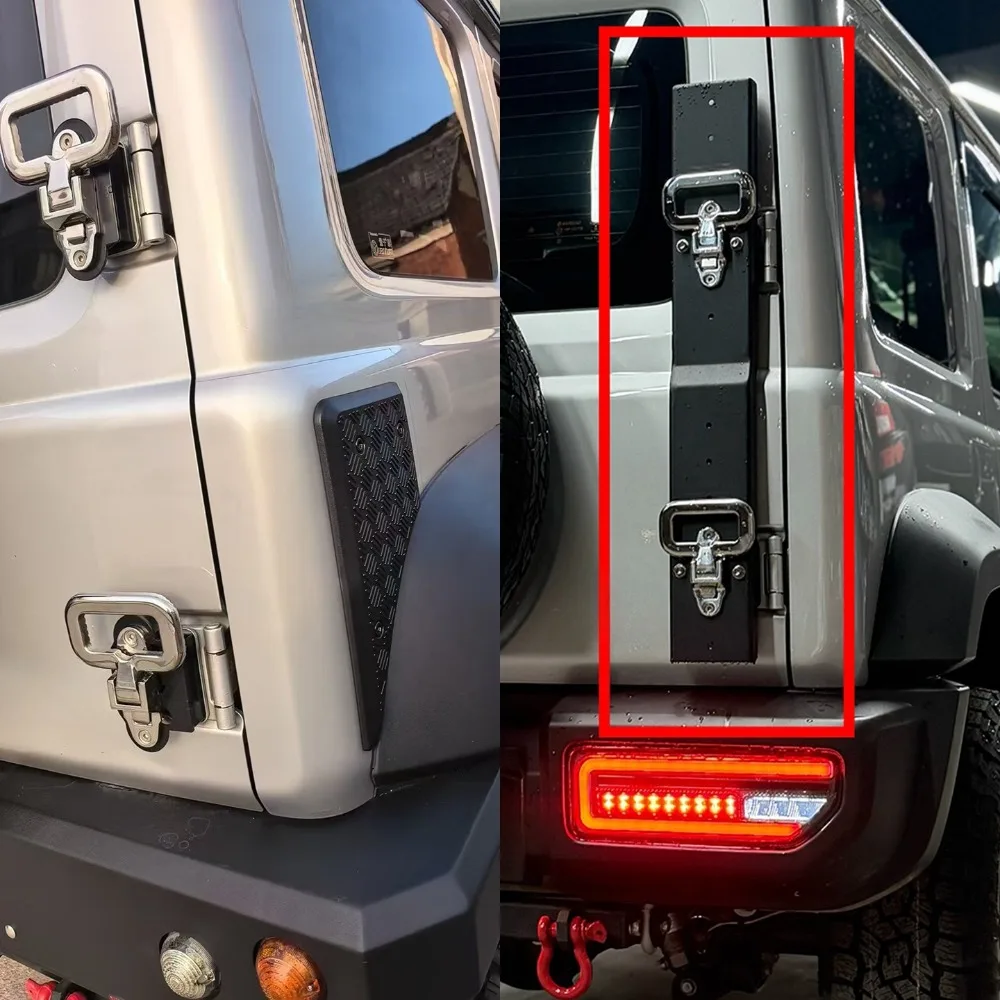 For Jimny JB74 JB75 2019-2025 Car Tailgate Upgrade Stainless Steel Folding Step Ladder Thickened Pedal Tailgate Small Ladder