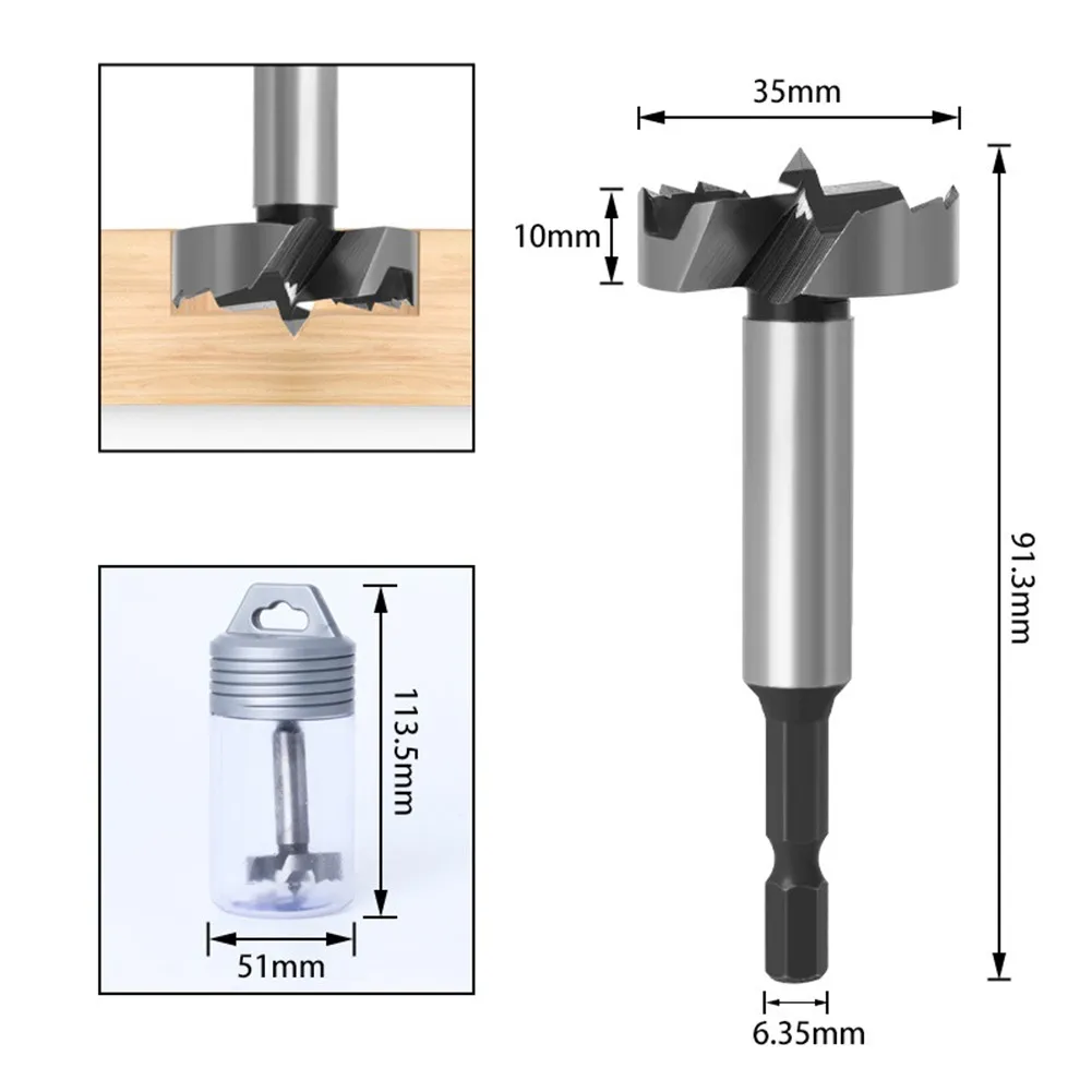 Drill Bit Flat Wing Drill Alloy Steel Carpentry Artifact Drilling Multi-tooth Wood Opening Drill Plywood For Wood