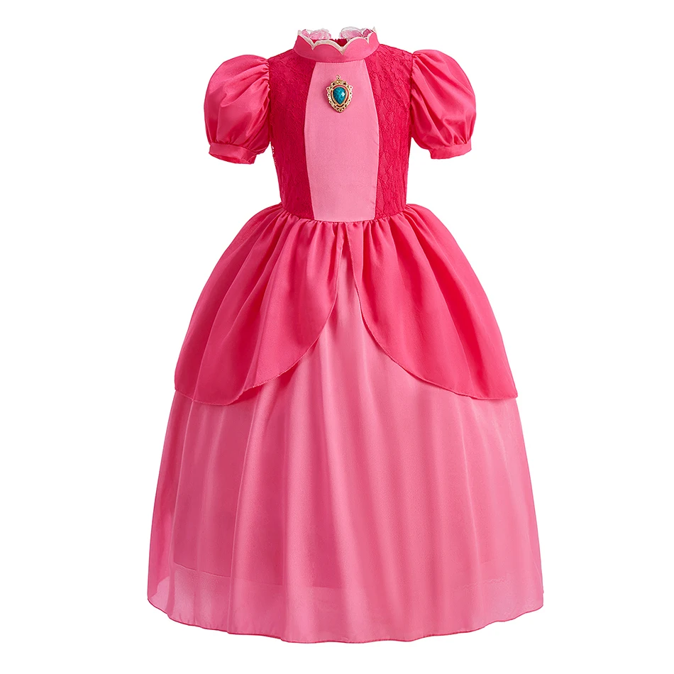 Mädchen Prinzessinnenkleid Kinder Fantasie-Cosplay-Kostüm Kinder Party Ballkleid Halloween Karneval Verkleidungskleidung Buchwoche – Detail 24