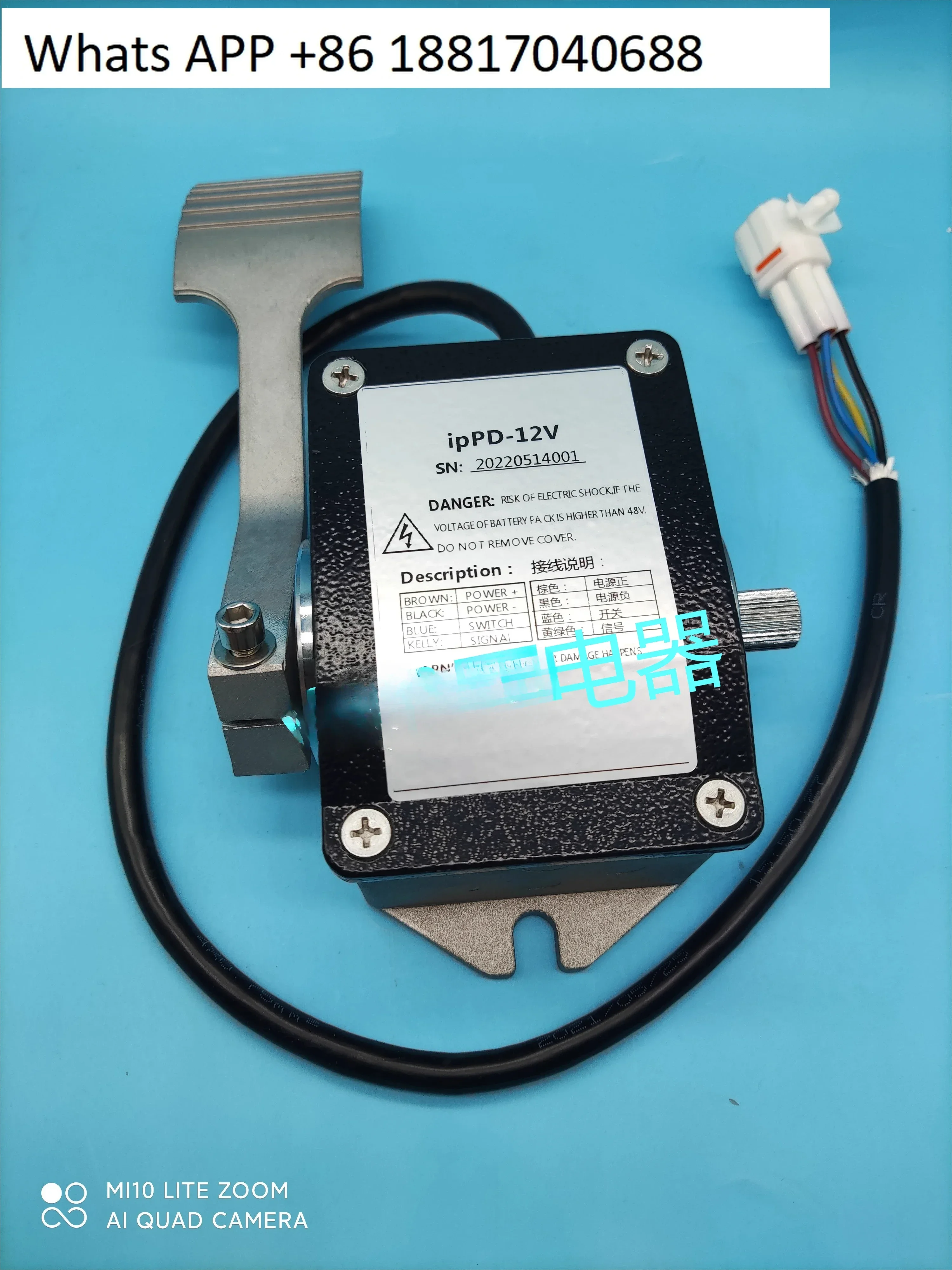 12V electronic accelerator foot pedal classic car four-wheel electric sightseeing car accessories