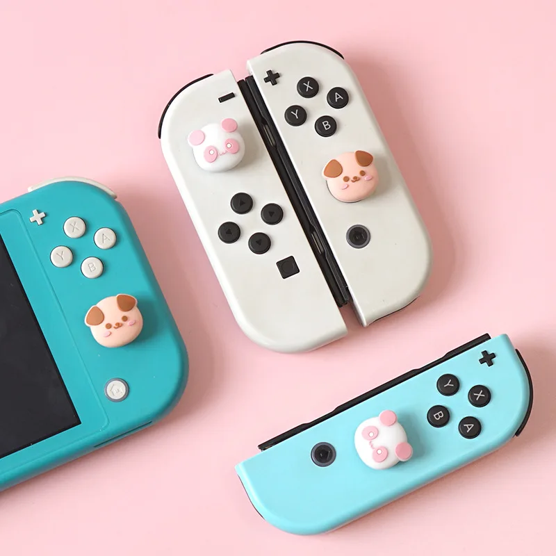 ใหม่ซิลิโคนนุ่มกรณี Thumbstick Joycon จอยสติ๊กสำหรับ Nintendo สวิทช์ Oled NS Lite Joy-Con Controller Thumb Stick grip Cap