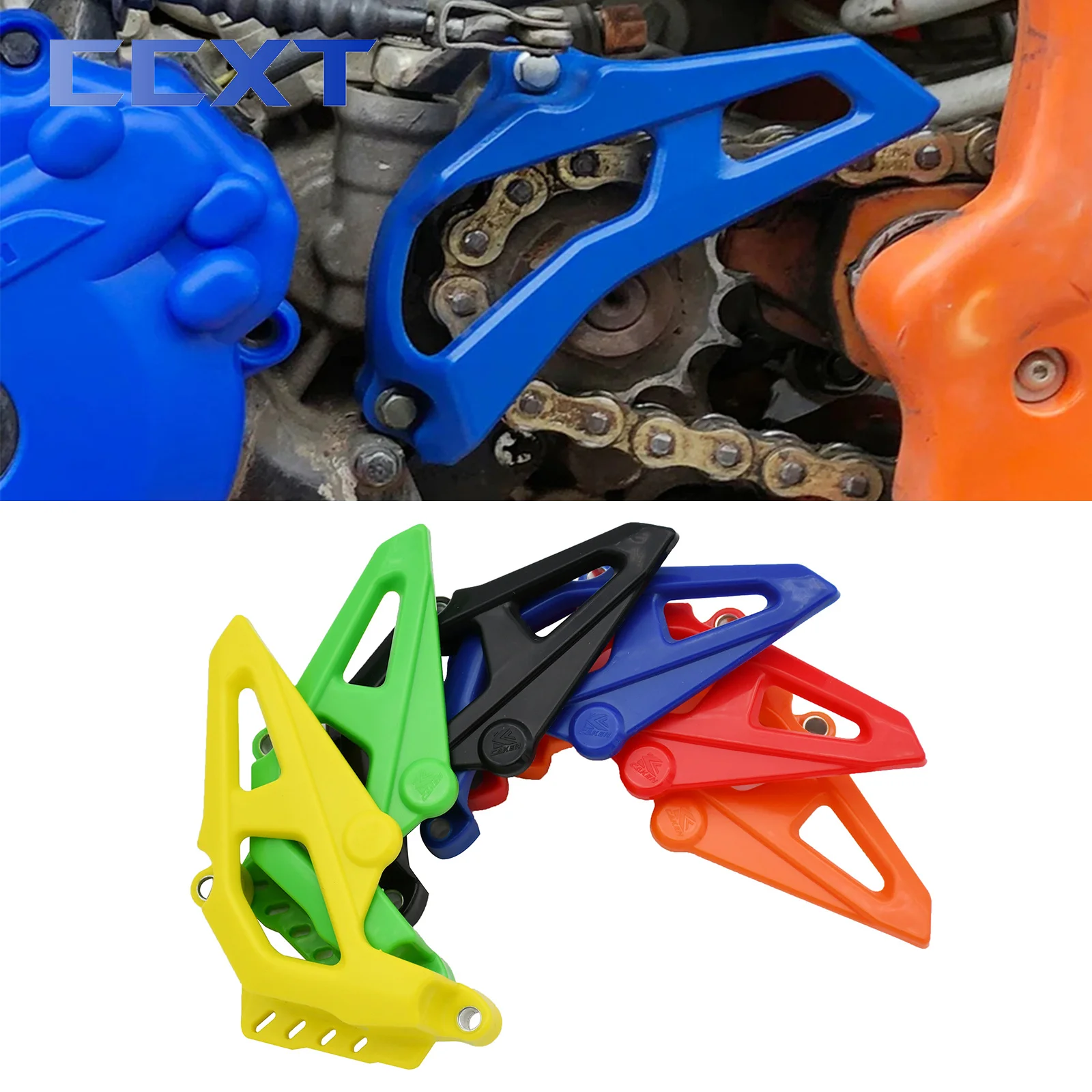 Motocross Chain Protector Guard Engine Frame Slider Driver Sprocket Cover For Zongshen NC250 NC450 AVANTIS MOTOLAND BRZ EXR KAYO