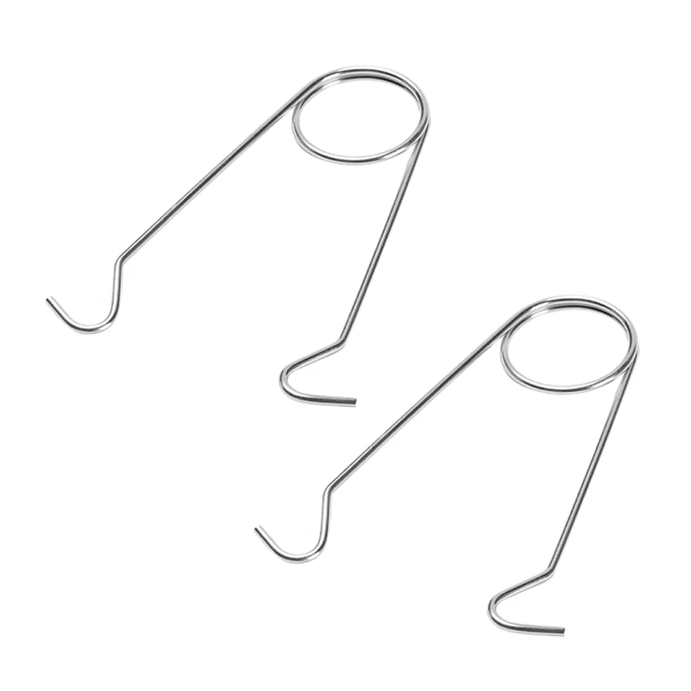 

2pcs Stainless Steel Bottle Hanger Fish Mouth Spreaders Camping Outdoor Cooking Pot Hook MultiPurpose Storage