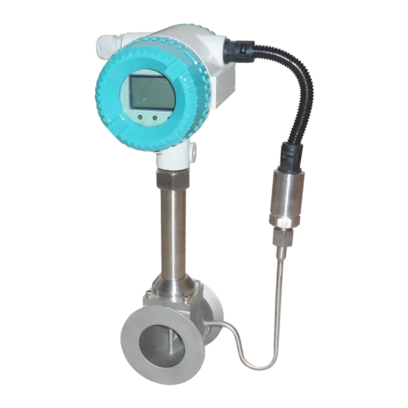 Air Steam Vortex Flow Meter, temperatura e pressão compensação, Sensor, RS485, 4-20mA