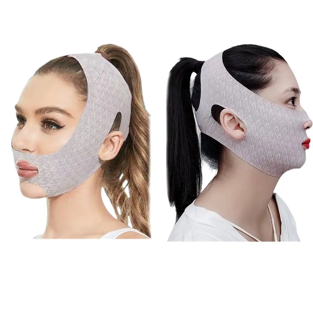 Vendaje adelgazante para mejorar las líneas de estiramiento muscular, dispositivo de adelgazamiento para dormir, mascarillas faciales en V