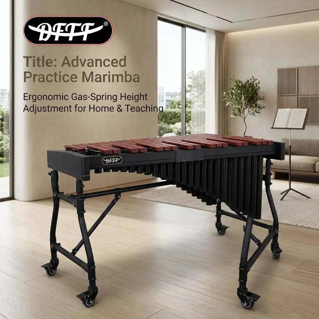 F4 C8 442HZ 44 Key Professional Xylophone With Resonator Tubes Adjustable Stand Orchestra Percussion Instrument