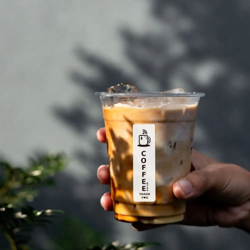 100Pcs/10Sheets Thank You For Your Support Coffee Sticker Coffee Cup Decoration Small Business Seal Label Self-Adhesive