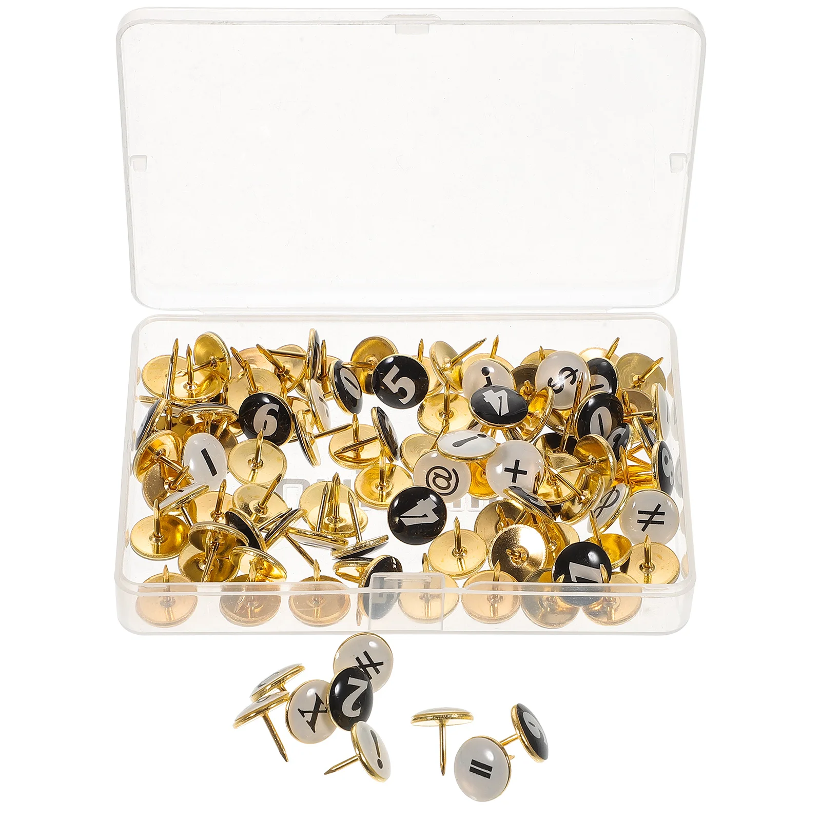 

104pcs Thumb Tacks Small Office Pushpins Cork Board Bulletin Map Marker Reusable Home School Classroom Daily Use Office Supplies
