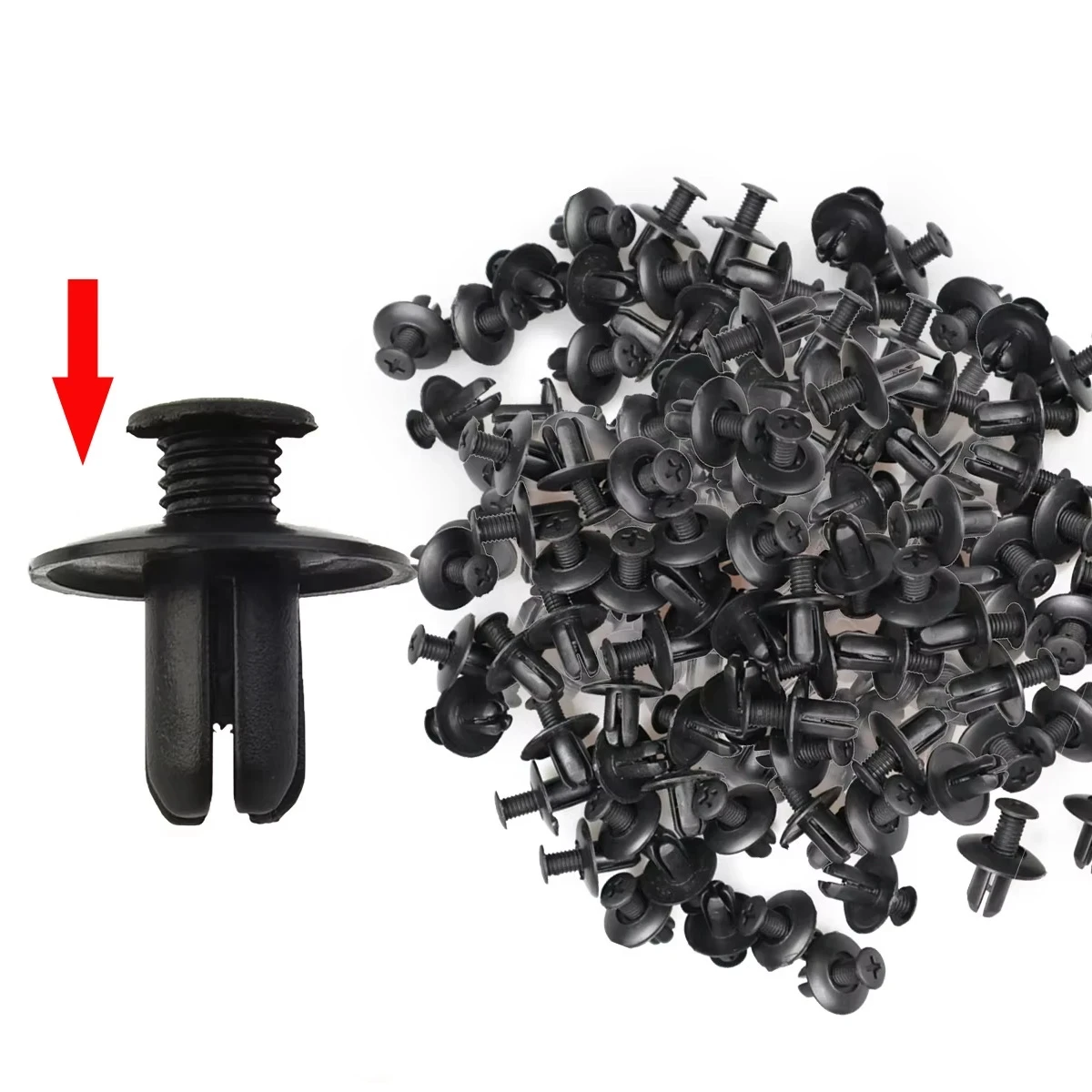 Durable Plastic Rivets Fasteners - Quick Installation Screws for Car Bumpers Stylish Finish Auto Body Repair Solution CommonMode