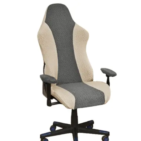Match Colors Gaming Chair Cover Dustproof Elastic Chair Seat Slipcovers with Armrest Cover Breathable Seat Protectors Home Decor