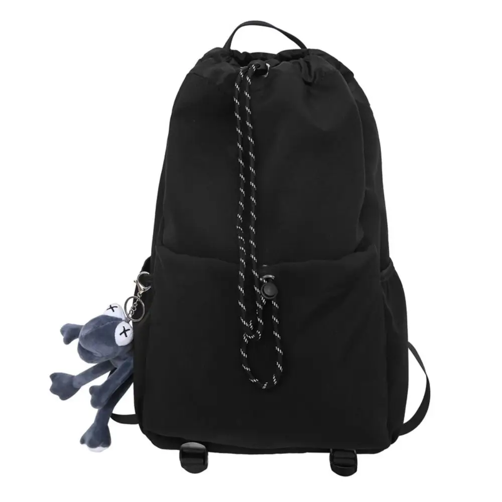 Drawstring Hiking Backpack Multi Pocket Large Capacity School Bag Leisure Cloth Travel Backpack Laptop