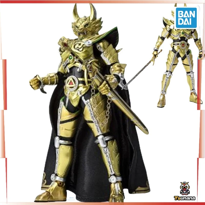

【100% оригинал】BANDAI Garo Ougon Kishi Garo S.H.Figuarts Shinkocchou Seihou Saejima Kouga, GARO 20-летие Ver. Гаражный комплект