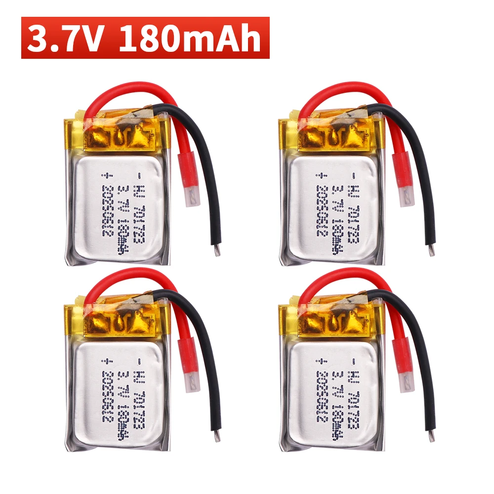 Bateria lipo 180mah 3.7v para syma s105 s107 s107g s108 skytech m3 m3 s977 bateria de peças de reposição de helicóptero 1-10 peças