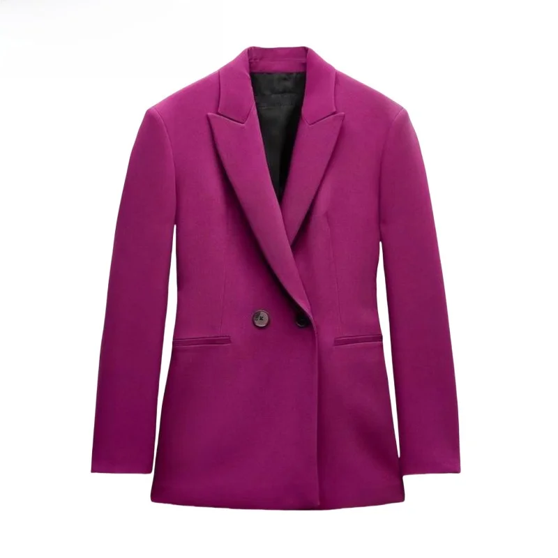 

Autumn New Sle Double Row Buttoned Suit Jaet with Belt Decoration And Stitched Pants Faionable Slim Fit Women's Suit