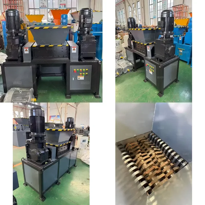 AP01 V-DB500 7.5kw*2 Scrap Metal Shredder for Tire Shredding Metal Recycling Single Shaft Double Shaft Shredder for Tire