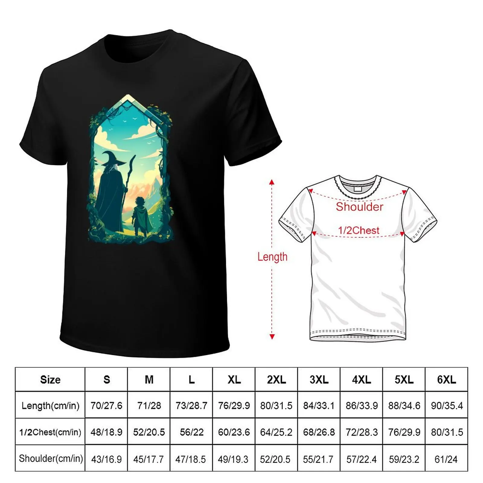 An Epic Tale Begins - Fantasy T-Shirt Fashion Casual Short Sleeve Top