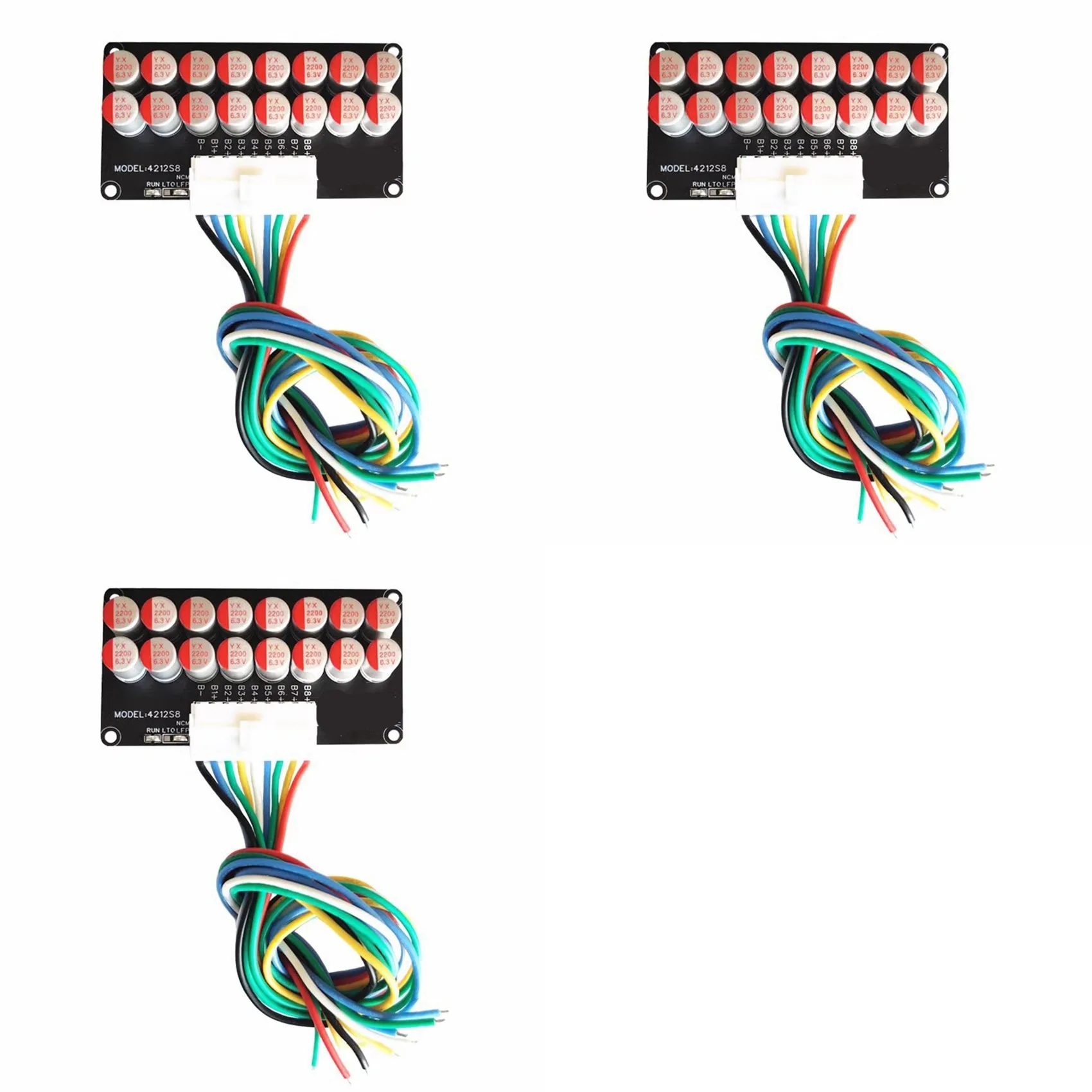 ABFN-3X 8S 3A Active Equalizer Balancer 6S 7S Lifepo4/Lipo/LTO Battery Equalization Capacitor Shell 6-8S 3A Without Shell