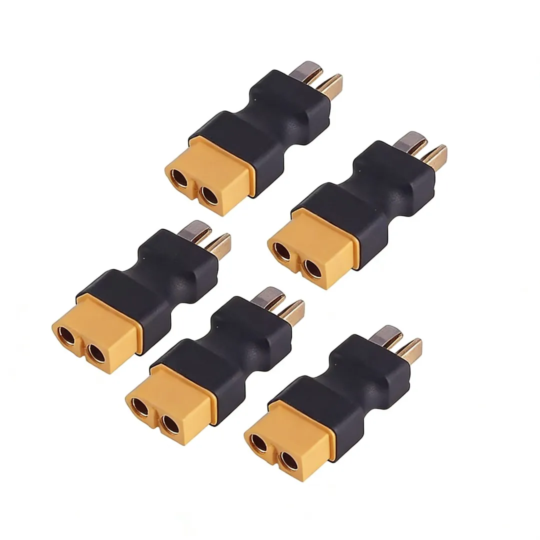 10pcs T Male Plug to XT60 Male / T Female Plug to XT60 Female Adapter For RC Helicopter Quadcopter LiPo Battery Plug Connector
