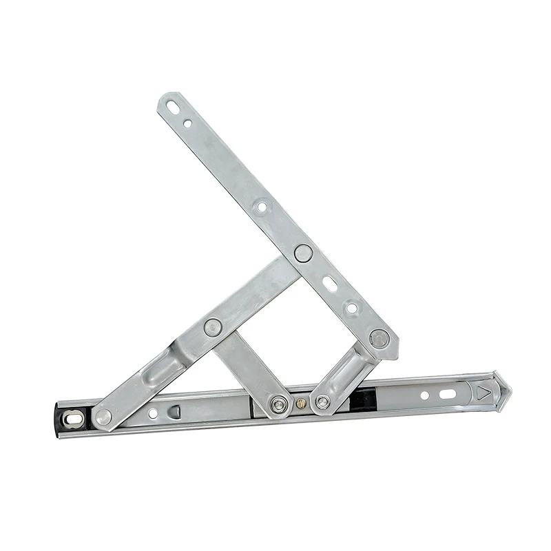 Silver stainless steel sliding casement window