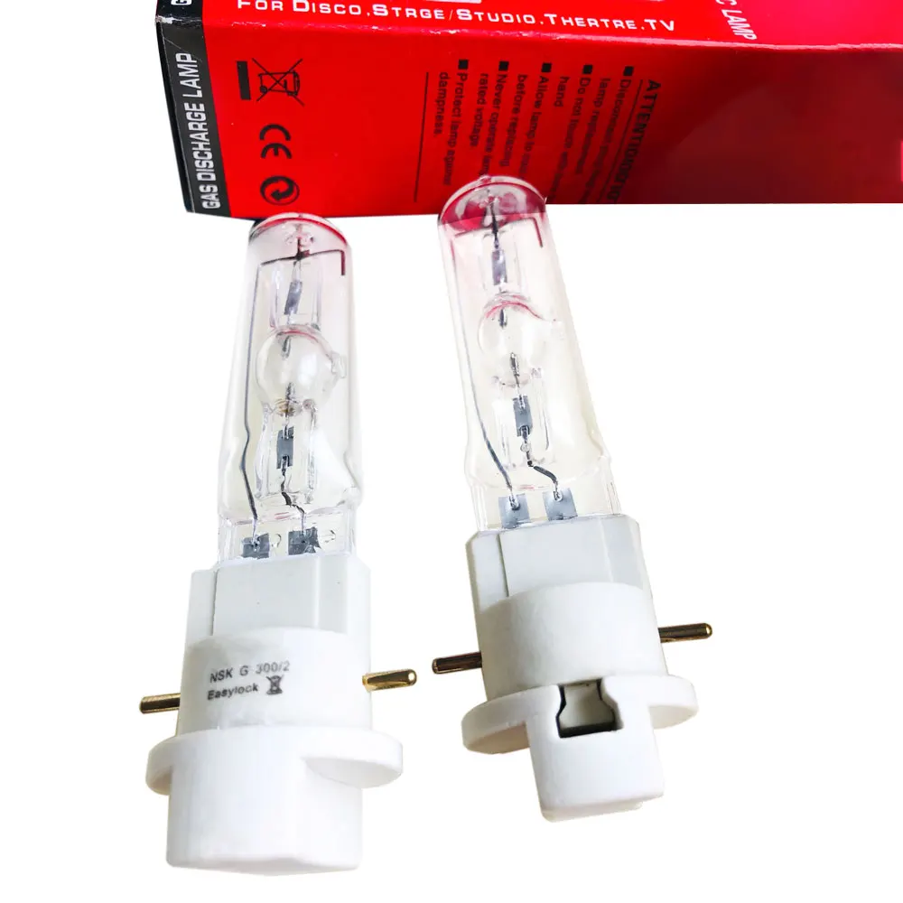 

300W MSR 300 Fast Fit Lamp for Moving Head Beam Light NSK 300W Replacement Bulb NSK G 300/2 Easy Lock Stage Lighting Repair Bulb