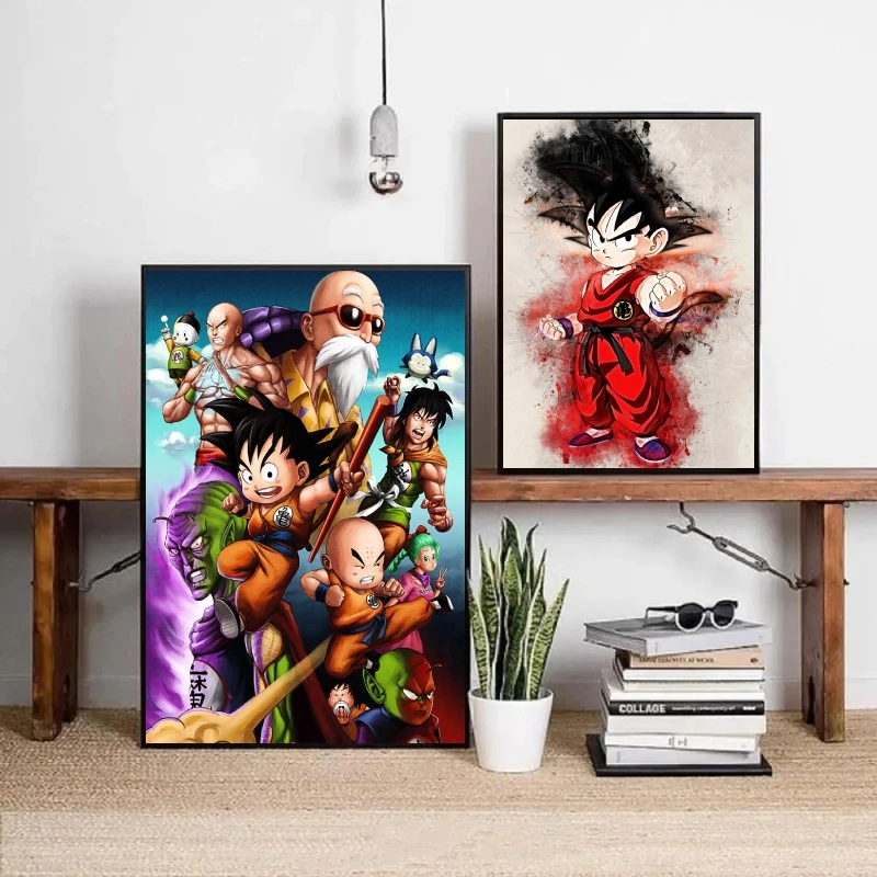 Dragon Ball Anime Poster Son Goku Cartoon Foto Canvas Afdrukken Home Decor Schilderen Wall Art Foto Hoge Kwaliteit Vakantie Cadeau