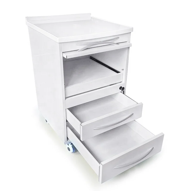 

Dental Clinic Cabinet Stainless Steel Cover Marble Table Socket Mobile Dental Trolley Cart