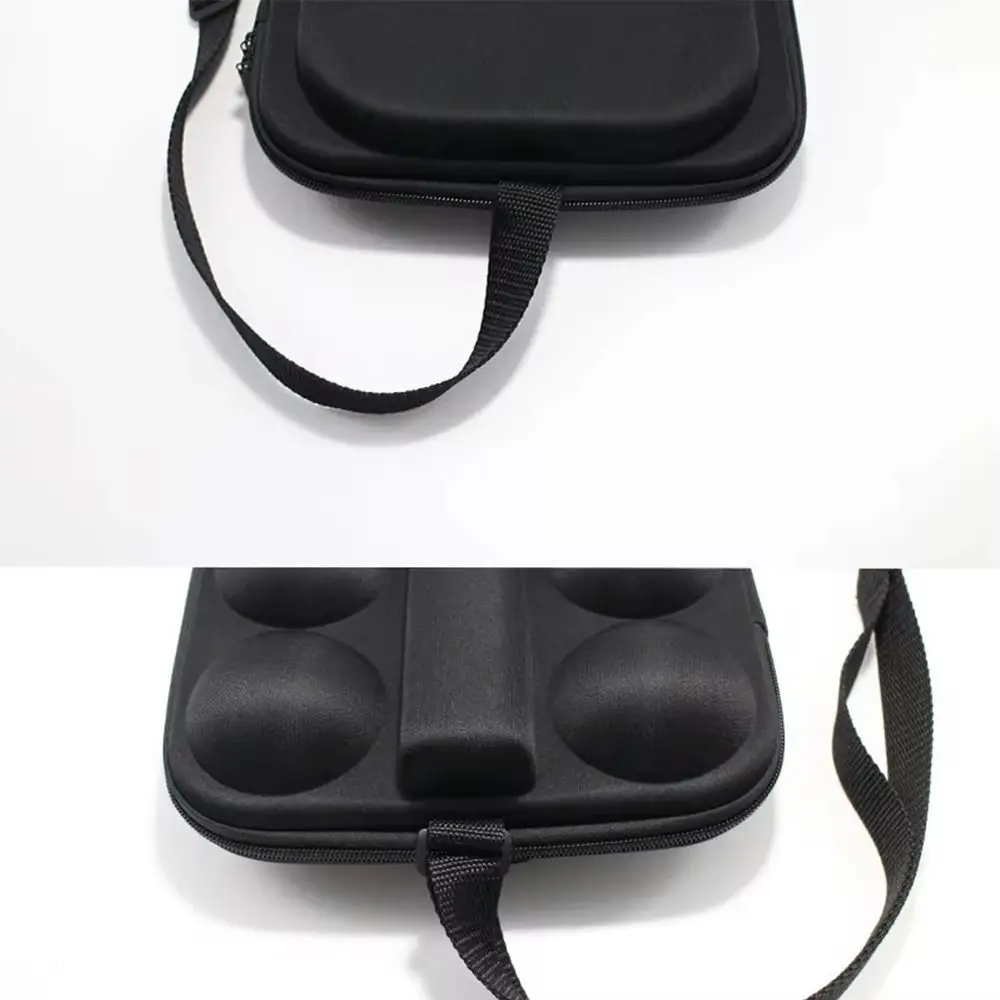 

Новая сумка для хранения ракеток для пиклбола из EVA, вмещает 2 ракетки и 4 мяча, жесткий органайзер для ракеток, водонепроницаемый чехол для ракеток.