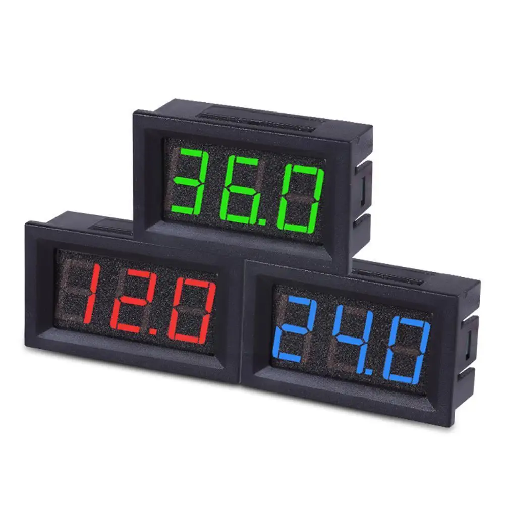 Car Digital Voltmeter 4.5v To 30v Digital Voltmeter 6v 12v Display Led Meter Motorcycle Vehicle Voltage Tester Panel Vol Z2s3