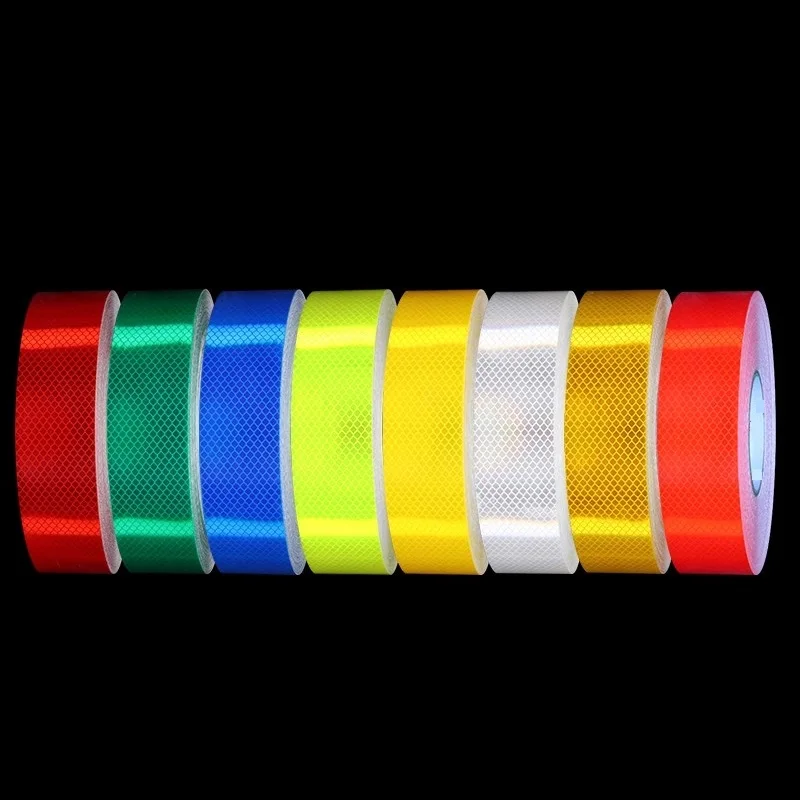 5cmx3m Diamond Grade Car Reflective Sticker,DIY Anti-collision Reflective Adhesive Tape, Body Decoration Ccratch Cover Sticker