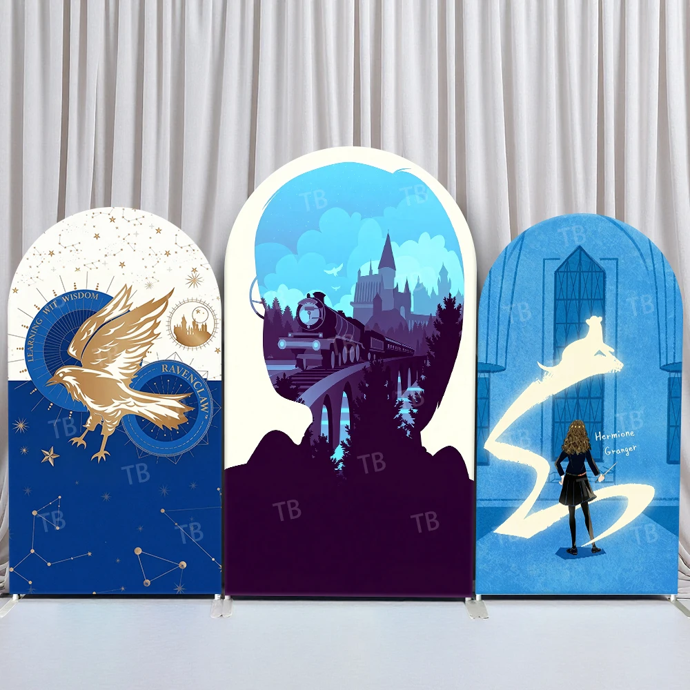 Fondo de Fotografía de Harry Potter, Tren de Hogwarts, Hermione, Patronus, Escena Mágica para Fiesta de Cumpleaños, Cabina de Fotos de Mago