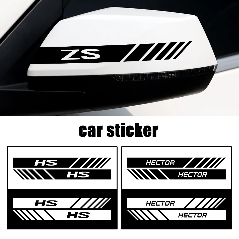 2 uds accesorios de calcomanía de estilo automático pegatina para espejo retrovisor de coche decoración para Morris Garages MG MG3 MG5 MG6 MG7 HS GT Hector ZS