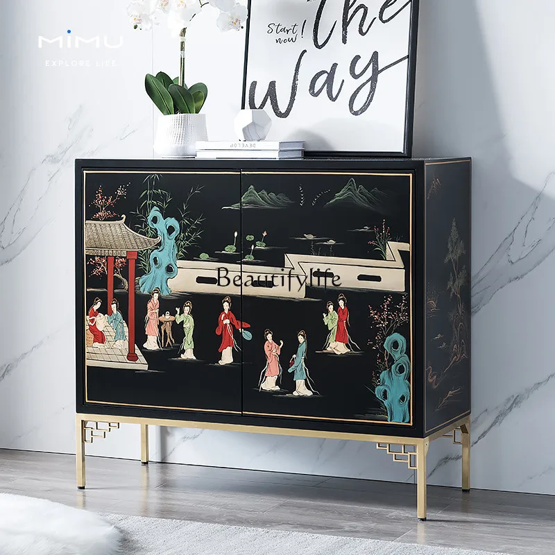 

3New Chinese restaurant dining side tea cabinet living room home