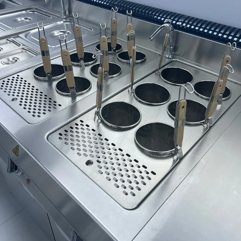 

TLF Commercial Pasta Noodle Cooking Machine Energy Saving Electric Noodles Pasta Cooker with Cabinet Automatic Lift