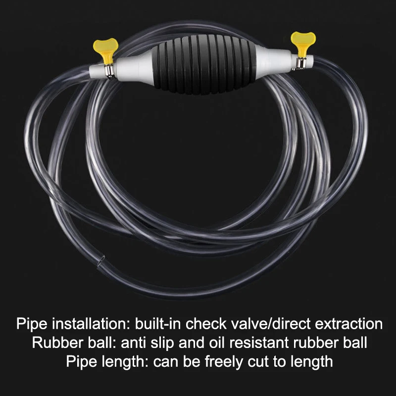 For Boat Liquid Petrol Tuning Fuel Pump Universal Car Fuel Pump Hand Gas Oil Pump Manual Suction Pipe Pumping