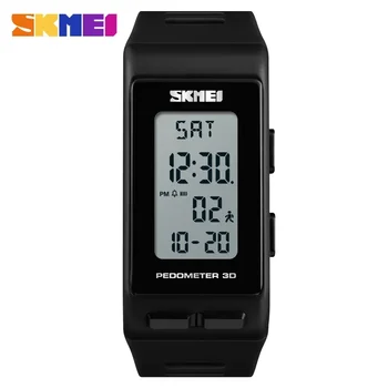 SKMEI 1363 sports watch calories digital wristwatches for men women fashion waterproof bracelet reloj with LED pedometer 3D
