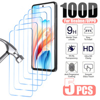 5PCS Screen Protector For OPPO A74 5G A54 A53 A72 A52 A9 A5 Tempered Glass For Realme 9 8 7 Pro Plus GT Neo 3 2 Pro C21 C11 8i