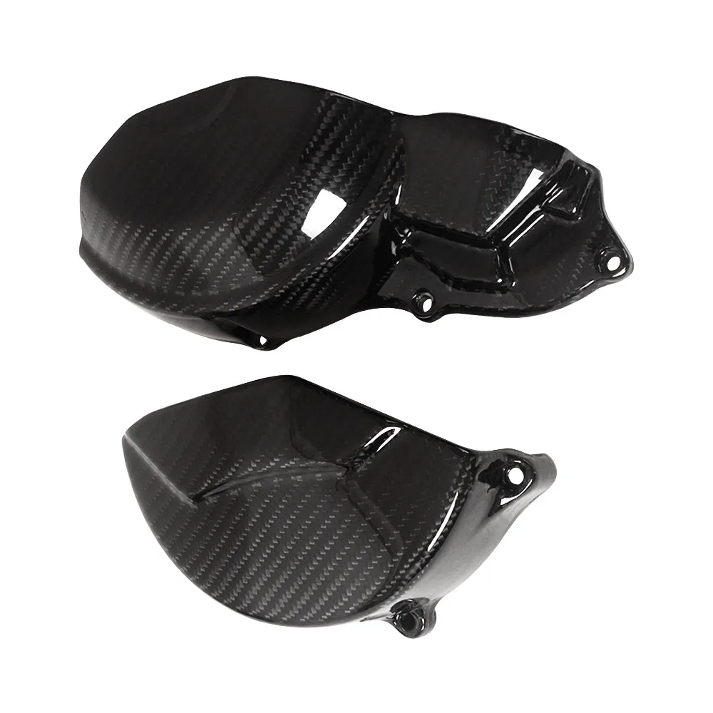 Motorcycle Engine Cover Stator Case Carbon Fiber Twill Gloss Parts for Aprilia RS660 Tuono 660