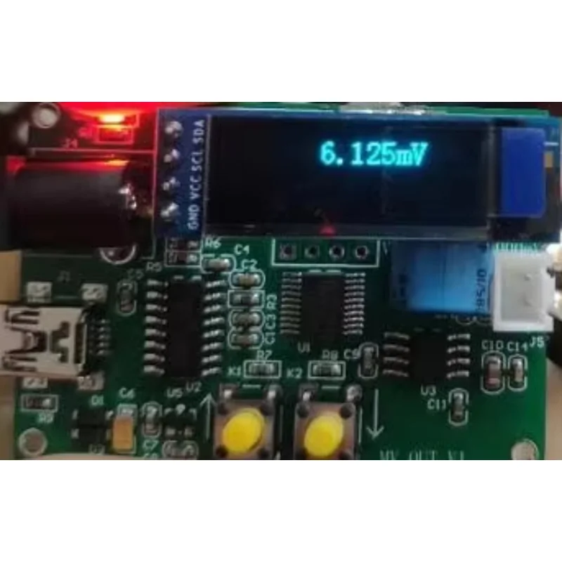 16-bit DA Conversion, Serial Port Data to 0~2000mV Output