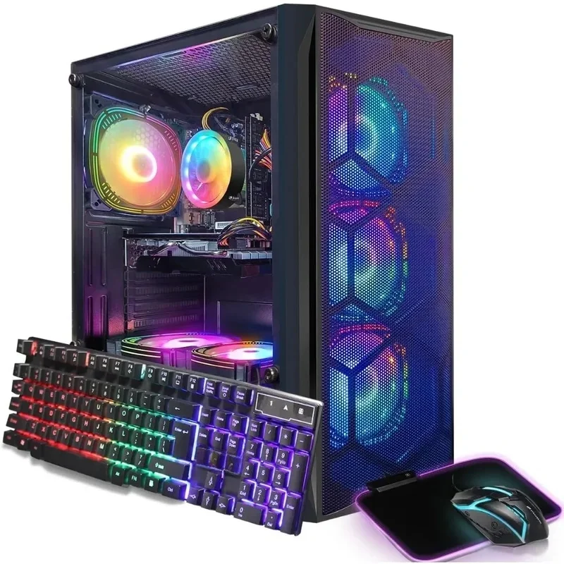 PC Desktop Gaming HOME.HOME, Radeon RX 580 8G GDDR5, Core i7 hingga 3.9G, RAM 16G, SSD 1T