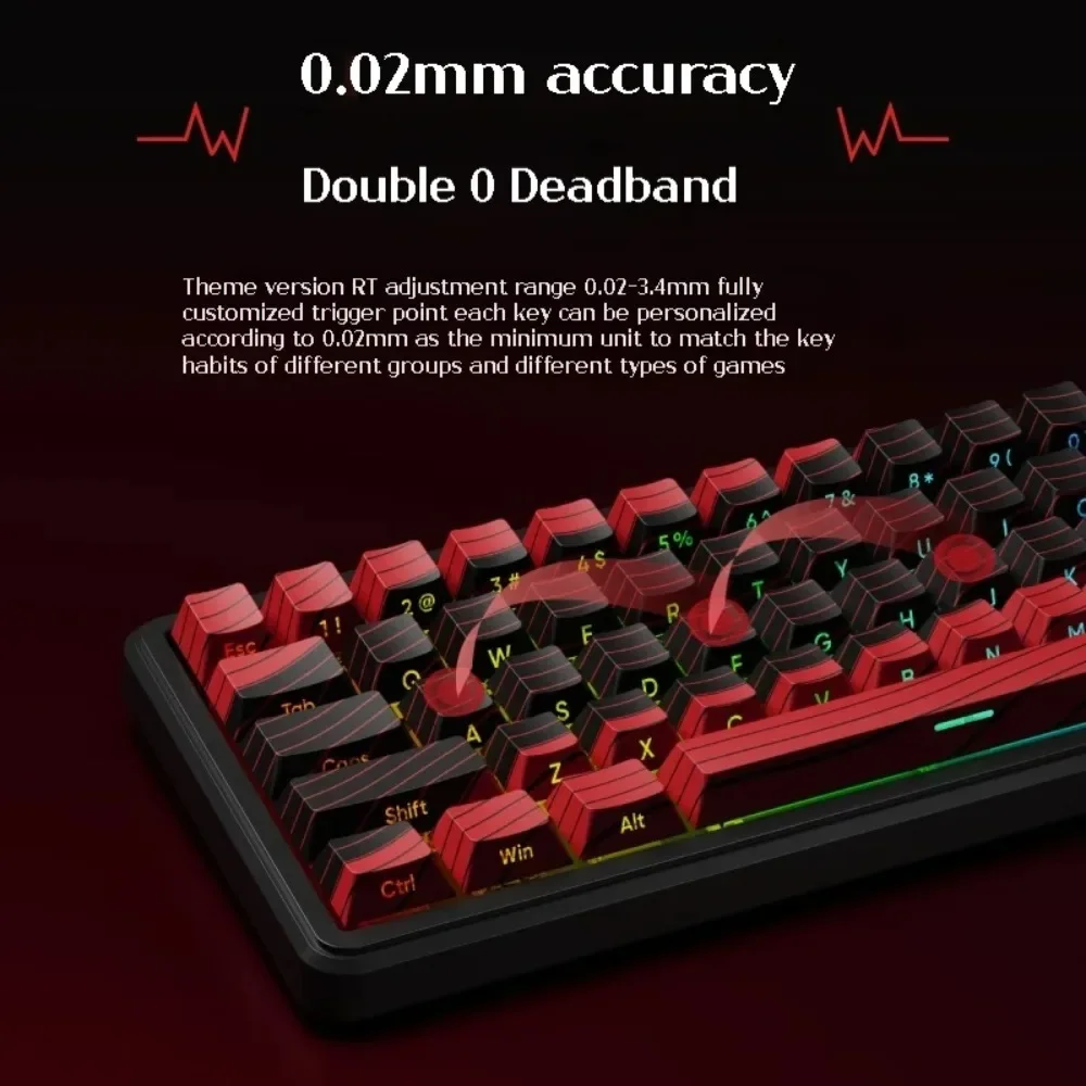 EWEADN BATTLE68 Mechanical Keyboard Magnetic Switch 8K Polling Rate 0.125MS Latency 0.02mm RT DKS Custom 68key Gaming Keyboard