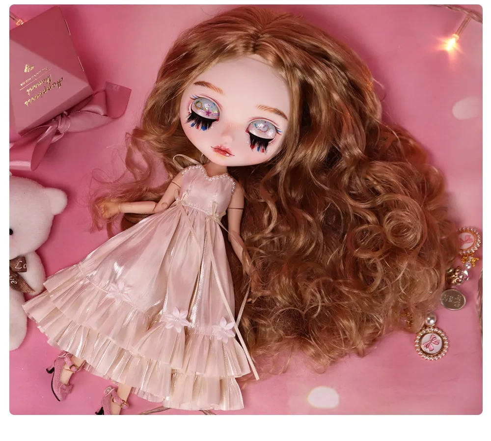 Outfits für Blyth Puppe Abendkleid Elegant Anzug 1/6 BJD ICY DBS ANIME GIRL OB24 – Detail 6