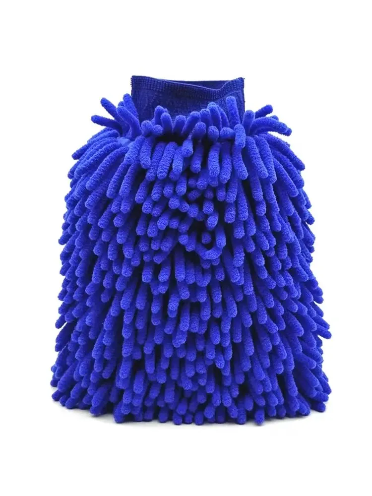 Microfiber Car Wash Mitt Dubbelzijdig Chenille Auto Handschoenen Ultra Absorberende Wassen Auto Spons Krasvrij Microfiber Car Cleaning