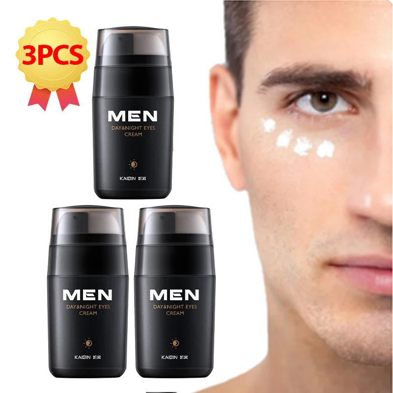 

3Pcs Men Eye Cream Anti Dark Circles Anti-Wrinkle Fades Fine Lines Remove Eye Bags Lifting Firming Day Night Care Moisturizer