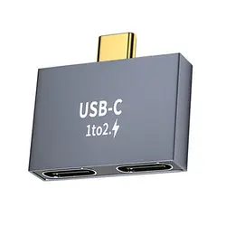 Mobile Phone 1 to 2 Conventer USB C Male to Dual USB C Female Type-C Splitter PD Charger Data Transfer