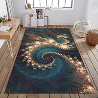 VIKAMA 3D Light Luxury Premium Flannel Carpet Bedroom Living Room Office Sofa Doormat Bedside Rugs Easy Care Home Decoration