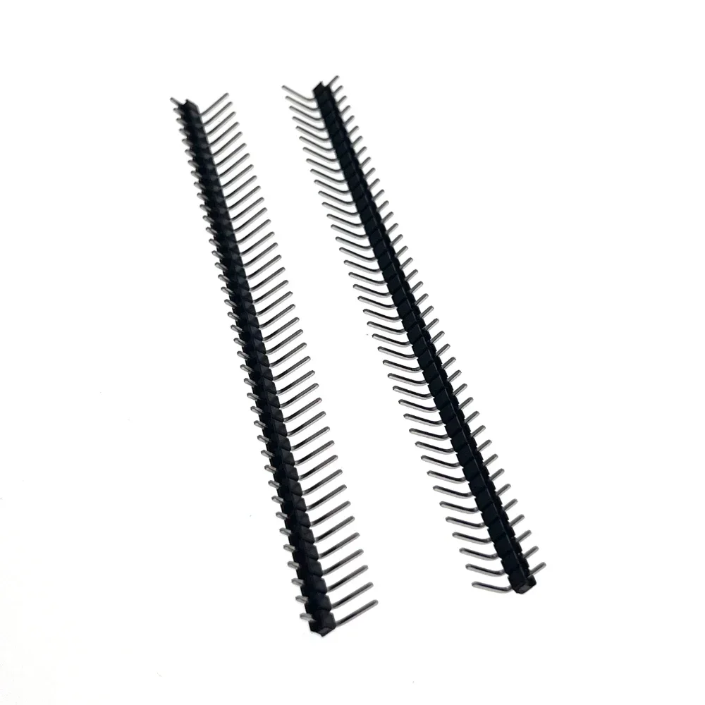 

10PCS 1x40Pin 2.54MM Single Needle Curved Needle 90 Degrees Row Needles 1*40mm