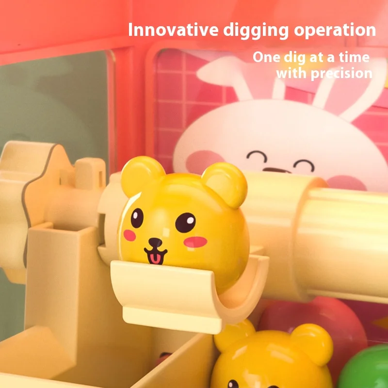 Children's Mini Clip Doll Grabbing Machine Toy Candy Twisted Egg Play Home Birthday Gift Small Home Doll